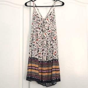 Abercrombie floral cross back dress